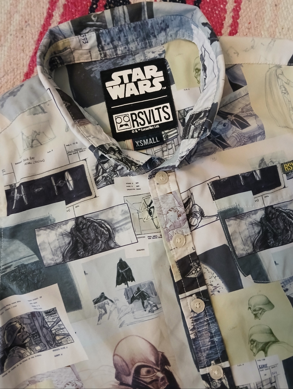 RSVLTS Star Wars‎ "Building An Empire" KUNUFLEX Short Sleeve Shirt KIDS/XS